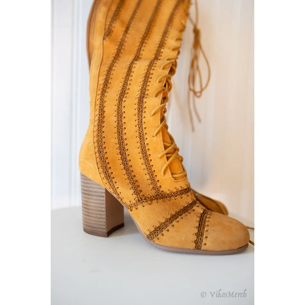 Free People Blaire Lace-Up Boots 37 NEW_3